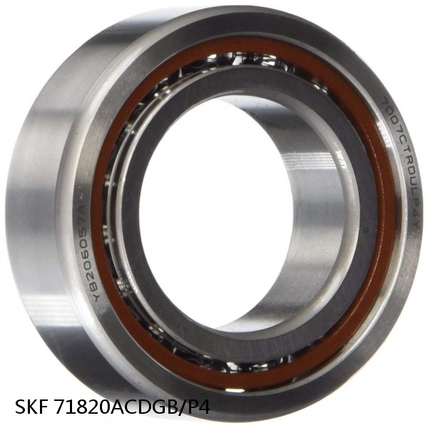 71820ACDGB/P4 SKF Super Precision,Super Precision Bearings,Super Precision Angular Contact,71800 Series,25 Degree Contact Angle
