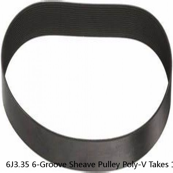 6J3.35 6-Groove Sheave Pulley Poly-V Takes 1610 Taper Lock Dodge 122961 #1 image